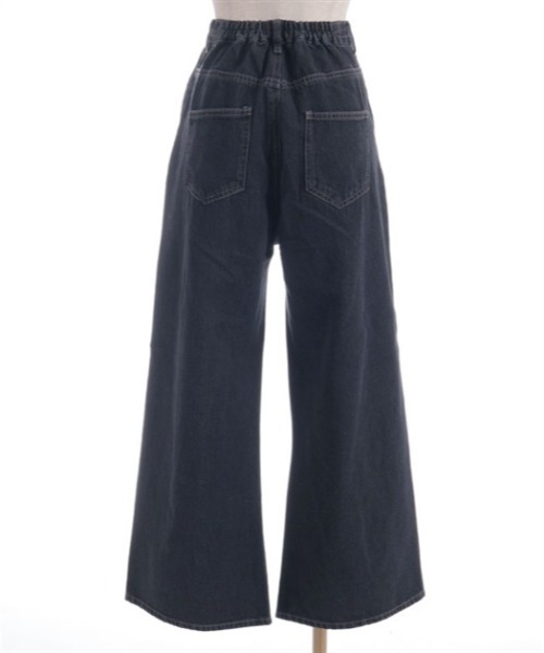 axes femme POETIQUE（アクシーズファムポエティック）の「ダメージデニムルーズパンツ（デニムパンツ・レディース・ブラック/パープル/インディゴブルー・MEDIUM）」の20枚目の写真