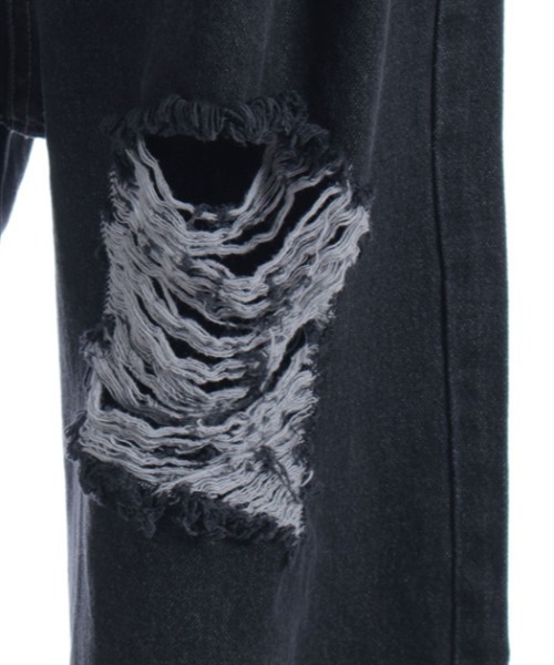 axes femme POETIQUE（アクシーズファムポエティック）の「ダメージデニムルーズパンツ（デニムパンツ・レディース・ブラック/パープル/インディゴブルー・MEDIUM）」の22枚目の写真