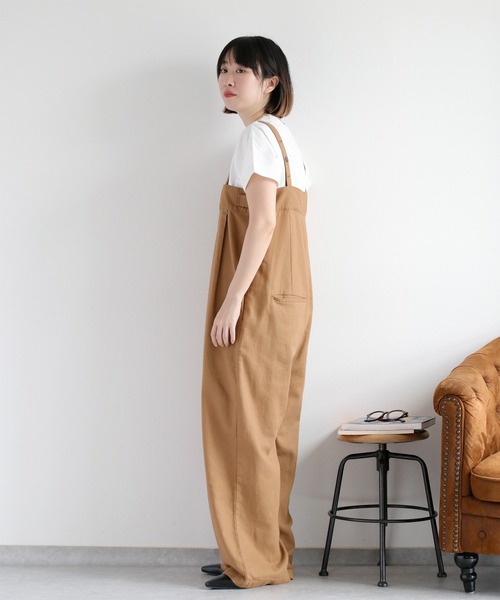 cepo（セポ）の「〈セットアップ対応〉パナマフィッシュサロペット（サロペット/オーバーオール・レディース・ブラック/モカ/オフホワイト・M）」の17枚目の写真