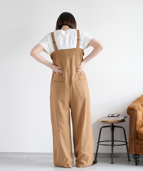 cepo（セポ）の「〈セットアップ対応〉パナマフィッシュサロペット（サロペット/オーバーオール・レディース・ブラック/モカ/オフホワイト・M）」の18枚目の写真