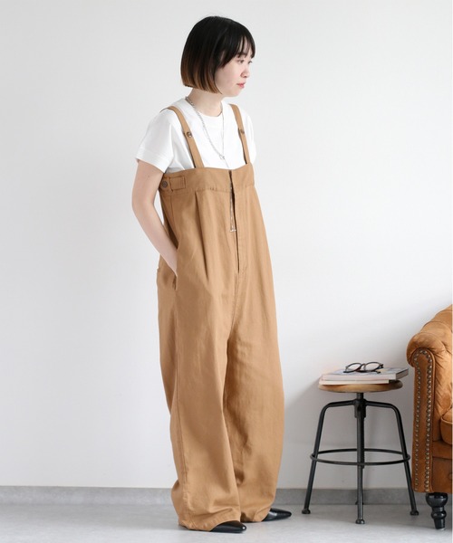 cepo（セポ）の「〈セットアップ対応〉パナマフィッシュサロペット（サロペット/オーバーオール・レディース・ブラック/モカ/オフホワイト・M）」の19枚目の写真