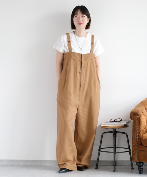 cepo（セポ）の「〈セットアップ対応〉パナマフィッシュサロペット（サロペット/オーバーオール・レディース・ブラック/モカ/オフホワイト・M）」の16枚目の写真