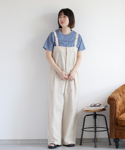 cepo（セポ）の「〈セットアップ対応〉パナマフィッシュサロペット（サロペット/オーバーオール・レディース・ブラック/モカ/オフホワイト・M）」の10枚目の写真