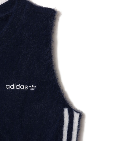 adidas FLUFFY VEST / アディダス フラッフィー ニットベスト（ベスト