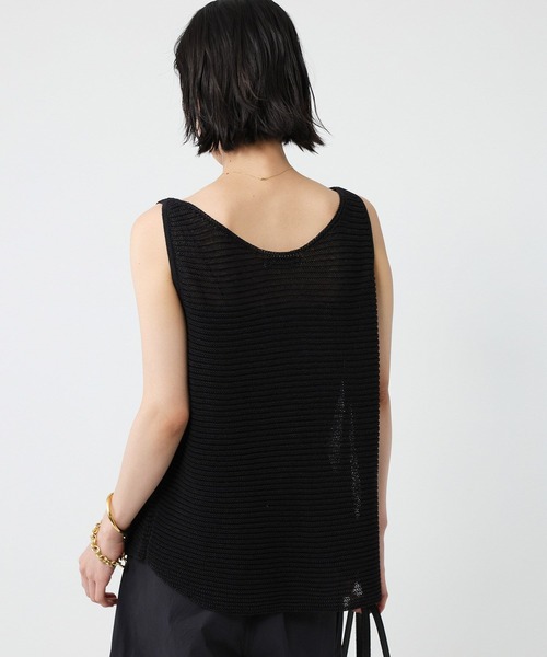 BABYLONE（バビロン）の「ノースリガーターアミニット（タンクトップ・レディース・ベージュ/ブラック/ライム・フリー）」の8枚目の写真