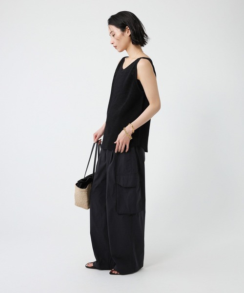 BABYLONE（バビロン）の「ノースリガーターアミニット（タンクトップ・レディース・ベージュ/ブラック/ライム・フリー）」の11枚目の写真