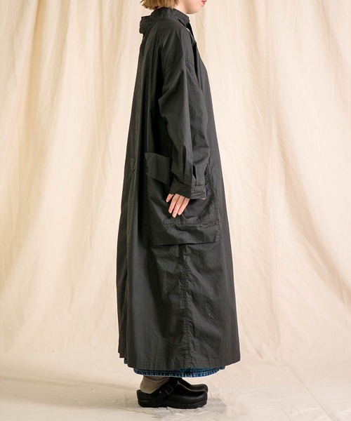 Brocante（ブロカント）の「[Brocante / ブロカント] 40綾ダンプ アルメワンピース（ワンピース・レディース・オリーブ/チャコールグレー・2）」の7枚目の写真