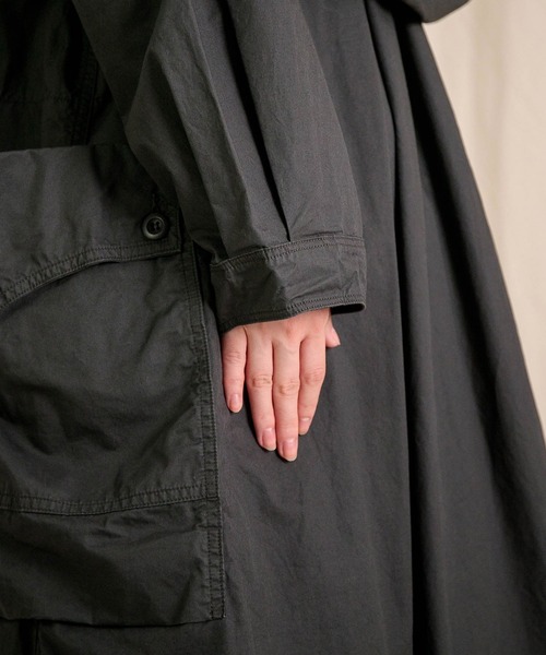 Brocante（ブロカント）の「[Brocante / ブロカント] 40綾ダンプ アルメワンピース（ワンピース・レディース・オリーブ/チャコールグレー・2）」の11枚目の写真