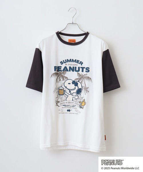 KRIFF MAYER(クリフメイヤー)の「KRIFFMAYER スヌーピープリントT(乾杯)(Tシャツ/カットソー・メンズ・レッド/チャコール/オフホワイト/ブルー/マルチ・M/L/XL)」の13枚目の写真