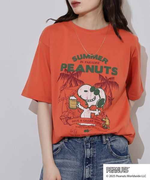 KRIFF MAYER(クリフメイヤー)の「KRIFFMAYER スヌーピープリントT(乾杯)(Tシャツ/カットソー・メンズ・レッド/チャコール/オフホワイト/ブルー/マルチ・M/L/XL)」の16枚目の写真