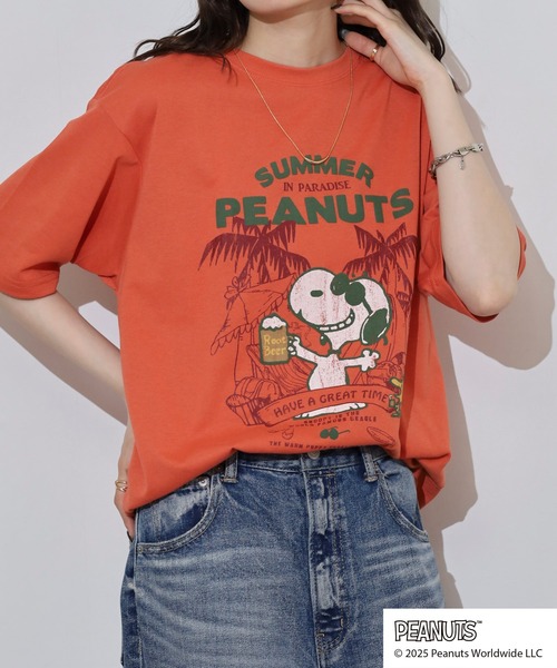 KRIFF MAYER(クリフメイヤー)の「KRIFFMAYER スヌーピープリントT(乾杯)(Tシャツ/カットソー・メンズ・レッド/チャコール/オフホワイト/ブルー/マルチ・M/L/XL)」の18枚目の写真