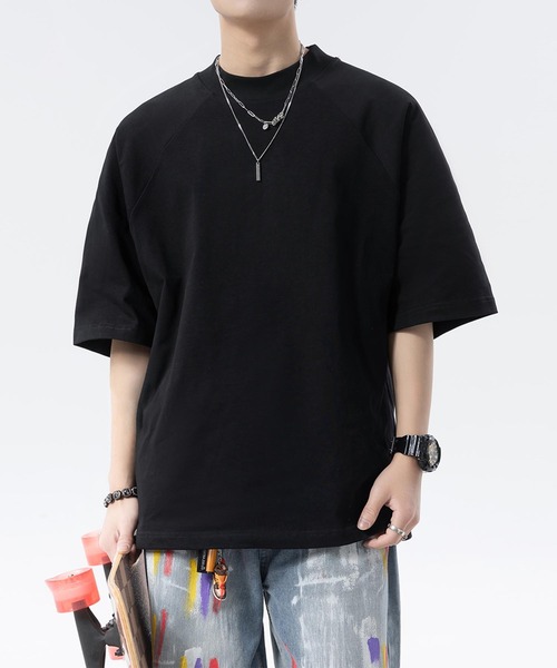 aimoha(アイモハ)の「ベーシッククルーネックTシャツ (SS)(Tシャツ/カットソー・メンズ・ブラック/ホワイト/イエロー/ベージュ・LARGE/MEDIUM)」の9枚目の写真