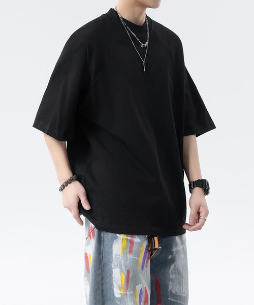 aimoha(アイモハ)の「ベーシッククルーネックTシャツ (SS)(Tシャツ/カットソー・メンズ・ブラック/ホワイト/イエロー/ベージュ・LARGE/MEDIUM)」の12枚目の写真