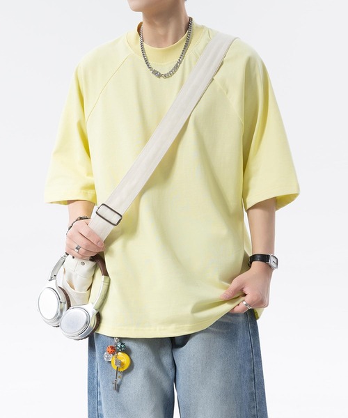 aimoha(アイモハ)の「ベーシッククルーネックTシャツ (SS)(Tシャツ/カットソー・メンズ・ブラック/ホワイト/イエロー/ベージュ・LARGE/MEDIUM)」の17枚目の写真