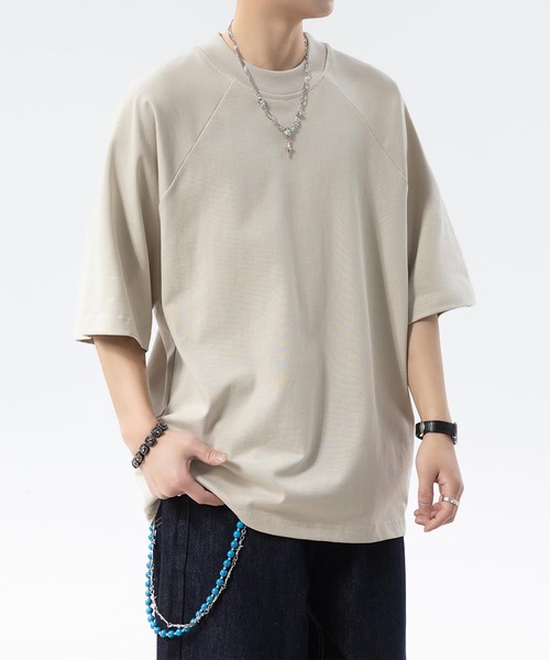 aimoha(アイモハ)の「ベーシッククルーネックTシャツ (SS)(Tシャツ/カットソー・メンズ・ブラック/ホワイト/イエロー/ベージュ・LARGE/MEDIUM)」の14枚目の写真