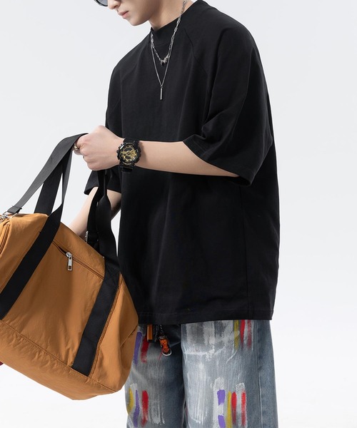 aimoha(アイモハ)の「ベーシッククルーネックTシャツ (SS)(Tシャツ/カットソー・メンズ・ブラック/ホワイト/イエロー/ベージュ・LARGE/MEDIUM)」の11枚目の写真