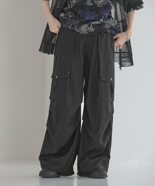 セール】【UNISEX/3サイズ展開】バレルスナップカーゴパンツ