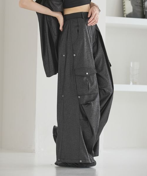 セール】【UNISEX/3サイズ展開】バレルスナップカーゴパンツ