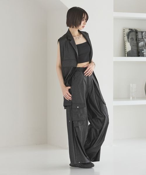 Anui(アニュイ)の「【UNISEX/3サイズ展開】バレルスナップカーゴパンツ(カーゴパンツ・レディース・ベージュ/ストライプ/ブラック系その他・SMALL/MEDIUM/LARGE)」の19枚目の写真