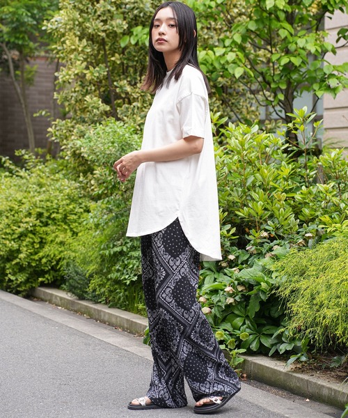 mili an deni(ミリアンデニ)の「ペイズリー&ドットカットプリーツパンツ(その他パンツ・レディース・アイボリー/ブラック系その他/ホワイト/ブラック・M)」の13枚目の写真