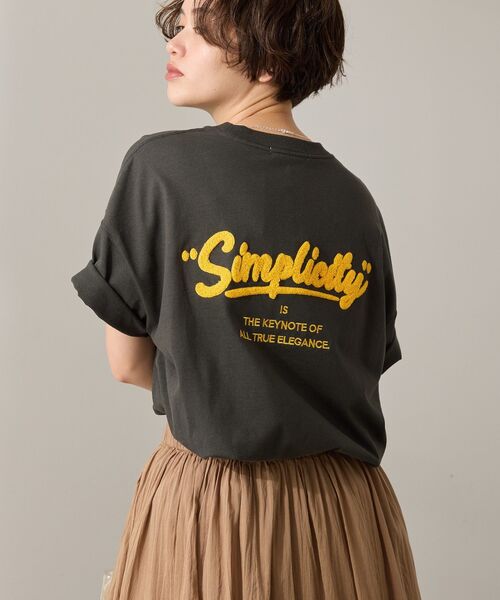 AMERICAN HOLIC(アメリカンホリック)の「サガラ刺繍Tシャツ(Tシャツ/カットソー・レディース・チャコールグレー/オフホワイト/グリーン系その他3・M/L)」の18枚目の写真