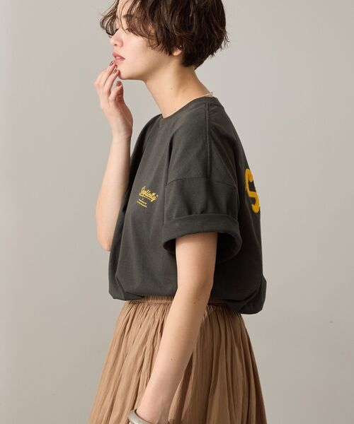 AMERICAN HOLIC(アメリカンホリック)の「サガラ刺繍Tシャツ(Tシャツ/カットソー・レディース・チャコールグレー/オフホワイト/グリーン系その他3・M/L)」の13枚目の写真