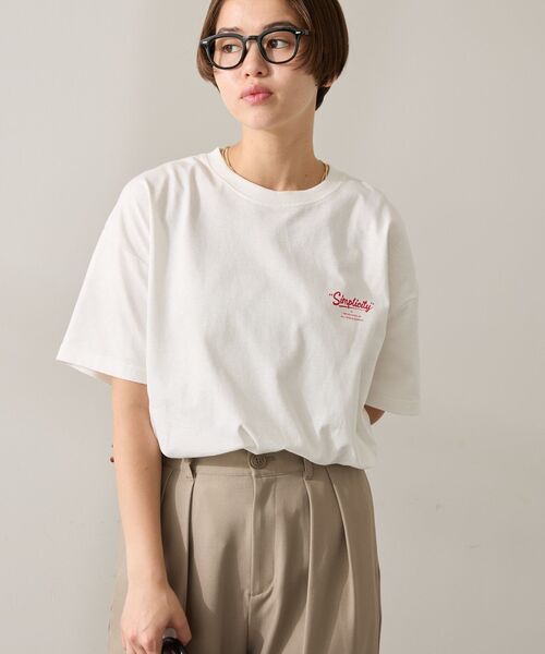 AMERICAN HOLIC(アメリカンホリック)の「サガラ刺繍Tシャツ(Tシャツ/カットソー・レディース・チャコールグレー/オフホワイト/グリーン系その他3・M/L)」の17枚目の写真