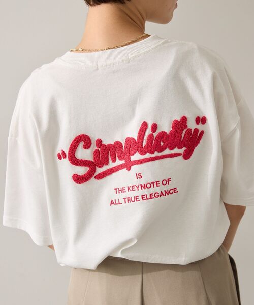 AMERICAN HOLIC(アメリカンホリック)の「サガラ刺繍Tシャツ(Tシャツ/カットソー・レディース・チャコールグレー/オフホワイト/グリーン系その他3・M/L)」の5枚目の写真