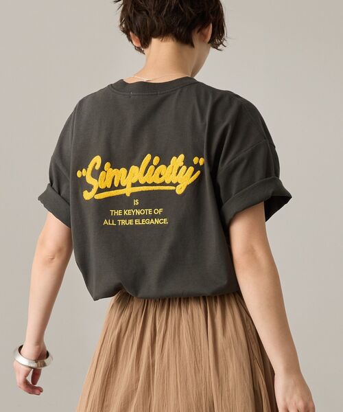 AMERICAN HOLIC(アメリカンホリック)の「サガラ刺繍Tシャツ(Tシャツ/カットソー・レディース・チャコールグレー/オフホワイト/グリーン系その他3・M/L)」の6枚目の写真
