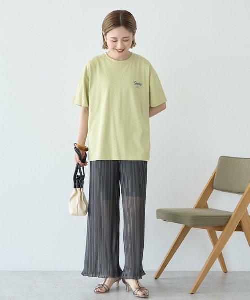 AMERICAN HOLIC(アメリカンホリック)の「サガラ刺繍Tシャツ(Tシャツ/カットソー・レディース・チャコールグレー/オフホワイト/グリーン系その他3・M/L)」の7枚目の写真