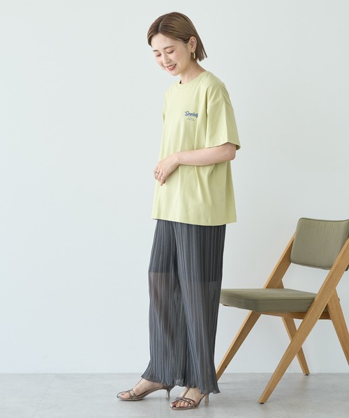 AMERICAN HOLIC(アメリカンホリック)の「サガラ刺繍Tシャツ(Tシャツ/カットソー・レディース・チャコールグレー/オフホワイト/グリーン系その他3・M/L)」の8枚目の写真