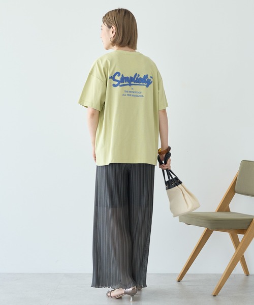 AMERICAN HOLIC(アメリカンホリック)の「サガラ刺繍Tシャツ(Tシャツ/カットソー・レディース・チャコールグレー/オフホワイト/グリーン系その他3・M/L)」の9枚目の写真