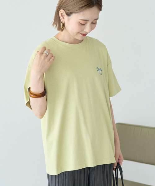 AMERICAN HOLIC(アメリカンホリック)の「サガラ刺繍Tシャツ(Tシャツ/カットソー・レディース・チャコールグレー/オフホワイト/グリーン系その他3・M/L)」の10枚目の写真