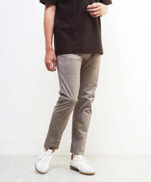 MEN'S MELROSE(メンズメルローズ)の「ドットメッシュプリント5ポケットパンツ | 軽量 / ストレッチ / 吸水速乾(その他パンツ・メンズ・ベージュ/ネイビー/チャコールグレー/グレー・3/2/4/5)」の3枚目の写真