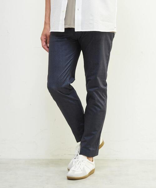 MEN'S MELROSE(メンズメルローズ)の「ドットメッシュプリント5ポケットパンツ | 軽量 / ストレッチ / 吸水速乾(その他パンツ・メンズ・ベージュ/ネイビー/チャコールグレー/グレー・3/2/4/5)」の4枚目の写真