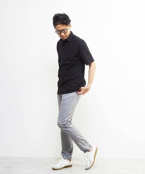 MEN'S MELROSE(メンズメルローズ)の「ドットメッシュプリント5ポケットパンツ | 軽量 / ストレッチ / 吸水速乾(その他パンツ・メンズ・ベージュ/ネイビー/チャコールグレー/グレー・3/2/4/5)」の20枚目の写真