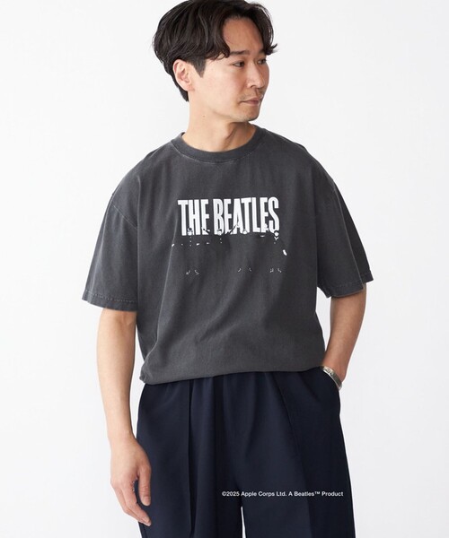 SHIPS(シップス)の「SHIPS: THE BEATLES フォトグラフィック Tシャツ(Tシャツ/カットソー・メンズ・ダークグレー/ブラック・SMALL/MEDIUM/LARGE/X-LARGE)」の6枚目の写真