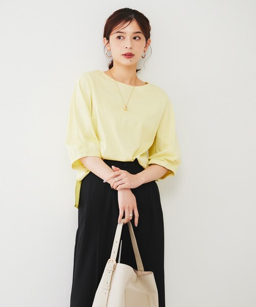 tシャツ 袖タックカットソー レディース セール】袖タックカットソー（Tシャツ/カットソー）｜UNTITLED