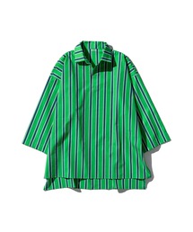 PUEBCO（プエブコ）の「COTTON STRIPE SHIRT / REGULAR COLLAR Blue M（シャツ/ブラウス）」