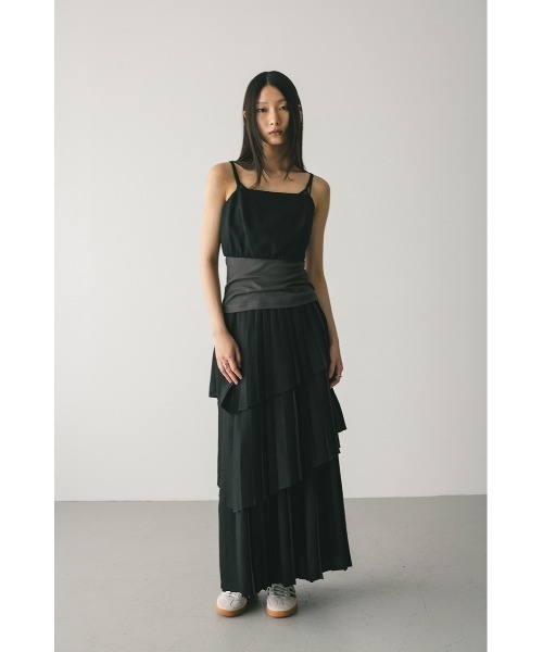 STYLEMIXER(スタイルミキサー)の「プリーツティアードスカート(スカート・レディース・アイボリー/ブラック/チャコールグレー・SMALL/MEDIUM)」の15枚目の写真