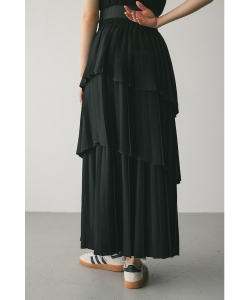 STYLEMIXER(スタイルミキサー)の「プリーツティアードスカート(スカート・レディース・アイボリー/ブラック/チャコールグレー・SMALL/MEDIUM)」の19枚目の写真