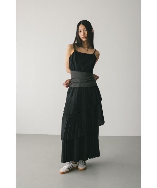 STYLEMIXER(スタイルミキサー)の「プリーツティアードスカート(スカート・レディース・アイボリー/ブラック/チャコールグレー・SMALL/MEDIUM)」の20枚目の写真