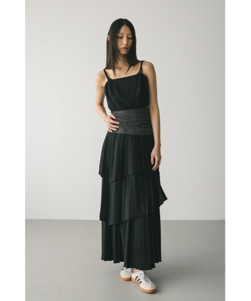 STYLEMIXER(スタイルミキサー)の「プリーツティアードスカート(スカート・レディース・アイボリー/ブラック/チャコールグレー・SMALL/MEDIUM)」の21枚目の写真