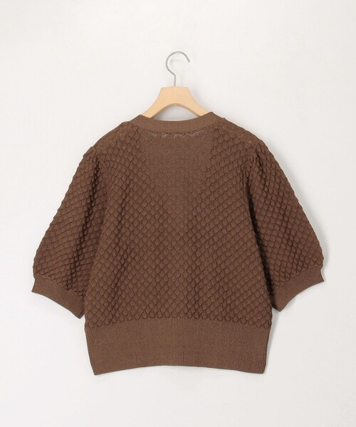 MICO COULIER（ミコクリエ）の「立体編柄Vネックカーディガン（カーディガン/ボレロ・レディース・ブラウン/グレイッシュベージュ/ライトグレー・38）」の22枚目の写真