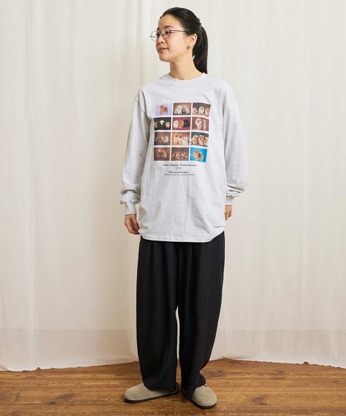 fig Ｌondon（フィグロンドン）の「Pomeranians long sleeve（Tシャツ/カットソー・レディース・アッシュグレー・FREE）」の11枚目の写真
