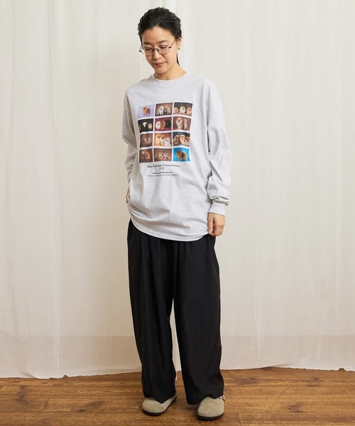 fig Ｌondon（フィグロンドン）の「Pomeranians long sleeve（Tシャツ/カットソー・レディース・アッシュグレー・FREE）」の16枚目の写真