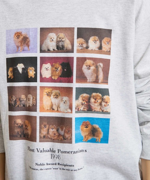 fig Ｌondon（フィグロンドン）の「Pomeranians long sleeve（Tシャツ/カットソー・レディース・アッシュグレー・FREE）」の21枚目の写真