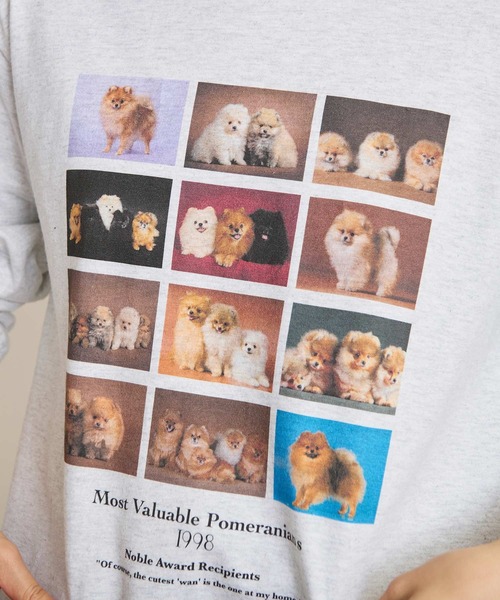 fig Ｌondon（フィグロンドン）の「Pomeranians long sleeve（Tシャツ/カットソー・レディース・アッシュグレー・FREE）」の22枚目の写真