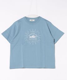 ZUCCa /カレッジTドッキング/青 半袖 ロゴプリント/メンズMサイズ ZUCCa /カレッジTドッキング/青 半袖 ロゴプリント/メンズMサ