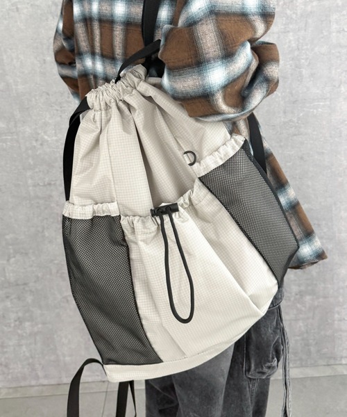 【WEGO】メッシュポケットバック WEGO（ウィゴー）の「WEGO/メッシュポケットバックパック